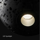 Axyaa Black Circle Pendant Lamp: Nordic Minimalist Bedroom LED Light