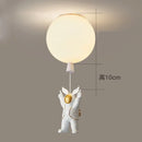 Axyaa Nordic Astronaut PVC Ball LED Pendant Lamp for Children's Nursery Room