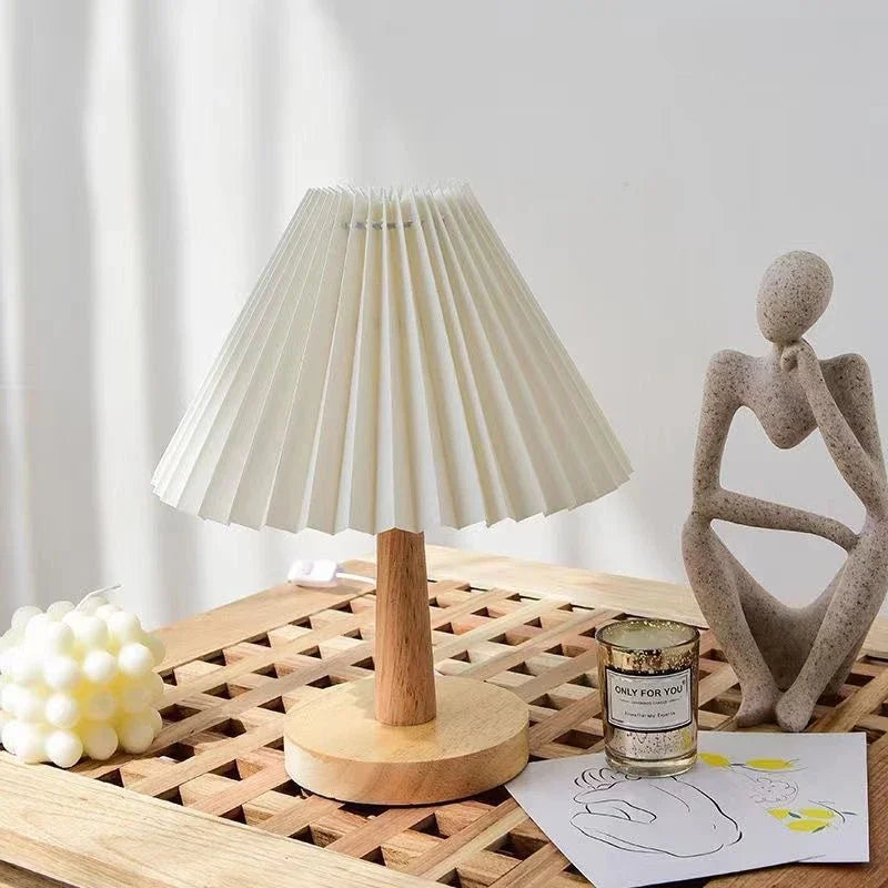 Axyaa Retro Nordic LED Table Lamp for Bedroom Night Light