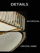 Axyaa Crystal Ceiling Lamp: Elegant Nordic Light Luxury for Home Decor & LED Lighting