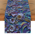 Axyaa Floral Pearl Table Runner for Kitchen Dining Decor