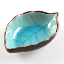 Axyaa Ceramic Leaf Small Plates Set of 2