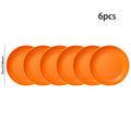 Axyaa 24-Piece Orange Wheat Cutlery & Dinnerware Set for Unbreakable Dining Experience