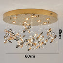Axyaa Crystal Chandelier Pendant Light for Living Room Dining Room Ceiling Lighting