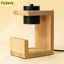 Axyaa Nordic Wood Aromatherapy Candle Lamp LED Desk Lamp
