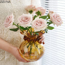 Axyaa Glass Vase Lucky Bag: Artistic Hydroponic Flower Arrangement & Ornament