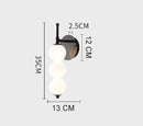 Axyaa Gold LED U-shaped Wall Lamp Sconce for Minimalist Bedroom Decor