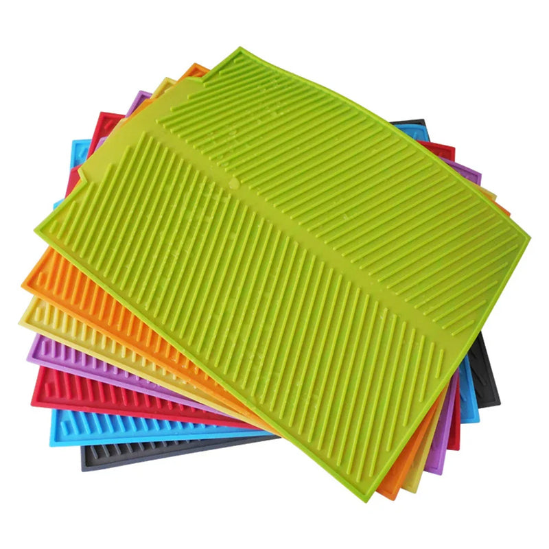 Axya Silicone Dish Drying Mat - Heat Resistant & Durable Tableware Draining Pad