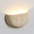 Axyaa Retro Medieval Style Yellow Stone Led Wall Lamp for Bedroom Decor