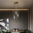 Axyaa LED Crystal Pendant Chandelier Set for Modern Room Decor