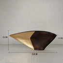 Axyaa Resin Fan Vase: Modern Home Decor Accent and Artistic Flower Arrangement Ornament