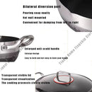 Axyaa Stainless Steel Honeycomb Cookware Set - Non-Stick Frying Pan, Wok, Soup Pot & Lid