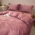 Axyaa Winter Warm Flannel Duvet Cover - Double King Queen Twin Bedding Comforter Case