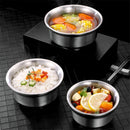 Axyaa Stainless Steel Rice Soup Bowl Set for Kitchen Utensils