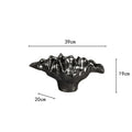 Axyaa Wave Edge Resin Vase Pot for Home Floral Decor