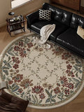 Axyaa Retro Floral Print Large Area Rug for Living Room Sofa Bedroom Coffee Table Mats