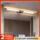 Axyaa Gold LED Mirror Light Tubular Wall Lamp for Modern Home Decor