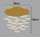 Axyaa Modern LED Pendant Staircase Chandelier for Living Room Lighting