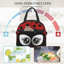 Axyaa Cartoon Ladybug Insulated Lunch Bag for Children Women School Work, Portable Bento Box