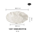 Axyaa Ceramic Pleated Texture Plate for Household and High-End Dining