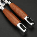 Axyaa Solid Wood Handle Peeler Paring Knife for Fruits Vegetables Grater Slicer
