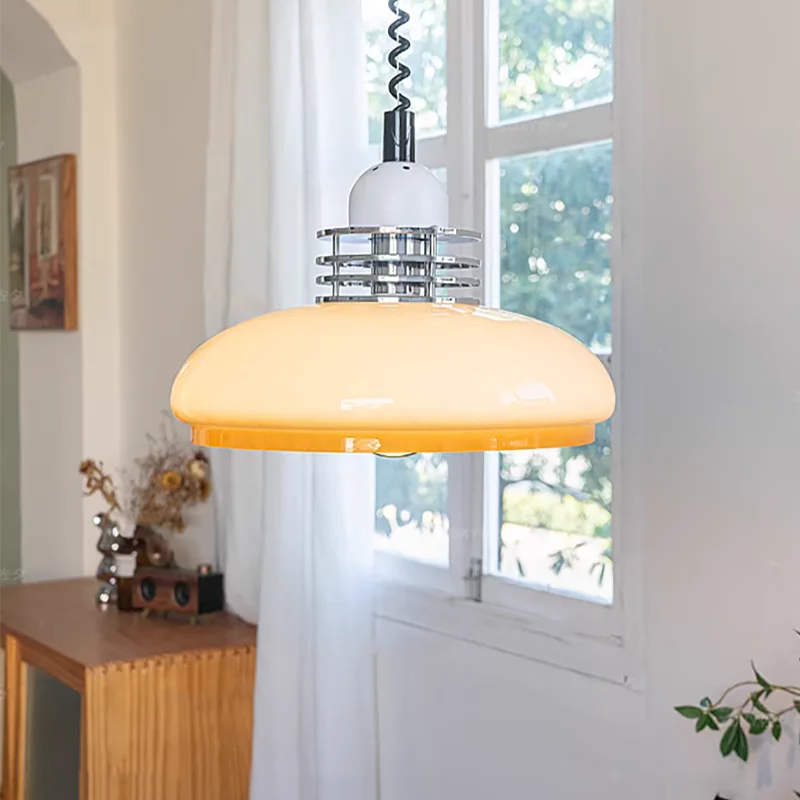 Axyaa Retro Glass Pendant Chandelier for Restaurant Bedroom Study Bar Lighting