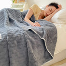 Axyaa Soft Waxy Stroking Cats Blanket - Four Seasons Air Conditioning Waffle Blanket