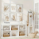 Autumn Harvest Pampas Grass Canvas Print Wall Art by Axyaa