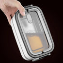 Axyaa Stainless Steel Insulated Bento Box 2 Layers with Thermal Bag