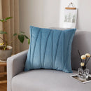 Axyaa Plush Velvet Striped Cushion Cover for Stylish Home Decor