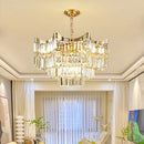 Axyaa Modern Crystal Chandelier Pendant Light - Luxury Decorative Fixture for Home