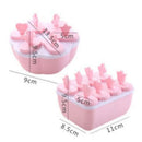 Axyaa Square Ice Cream Mold Tray for Homemade Treats & Fun Ice Sticks