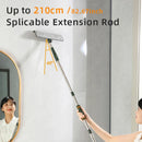 Axyaa Window Cleaning Mop Glass Wiper with Silicone Scraper - Rotatable Household Tool