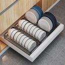Axyaa Under Sink Storage Rack Kitchen Organizer with Slide Rails