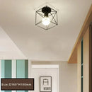 Axyaa Black Metal Ceiling Lights for Interior Decor - Retro E27 Design