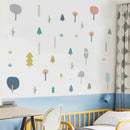 Green Plants Nordic Style Wall Sticker Set by Axyaa - Fresh Home Decor