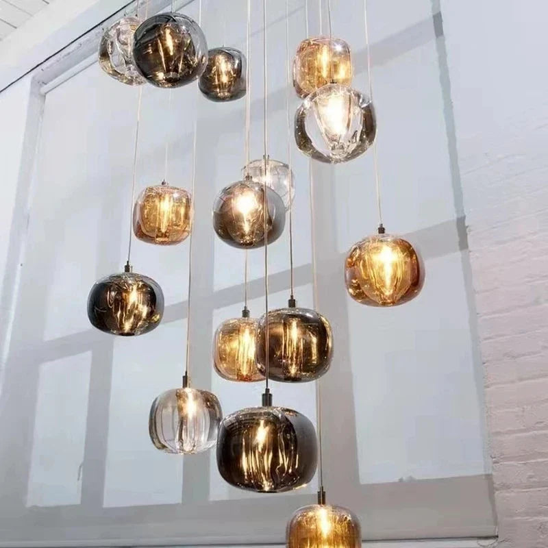 Axyaa Crystal LED Chandelier for Home Decor