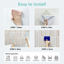 Axyaa Peel and Stick PVC Wall Panels - Self-adhesive Tile Stickers for RV, Kitchen, Living Room
