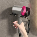 Axyaa Wall-Mounted Hair Dryer Holder: Metal Organizer for Bathroom Storage and Organization