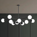 Axyaa Copper Molecular Magic Bean Pendant Lamp - Designer Postmodern Living Room Light