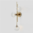 Axyaa 3-Head Blue Glass Ball Wall Lamp for Home Decor & Lighting