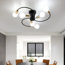 Axyaa Black/White/Gold Metal Pendant - Minimalist Nordic Style