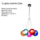 Axyaa Colorful Glass Ball Bubble Chandelier