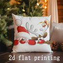 Axyaa Christmas-themed Pillow Cover for Sofa, Bedroom, Car - Rectangular Cushion