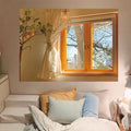 Landscape Girl Hook Tapestry by Axyaa: Custom Bohemian Style Dorm Curtain