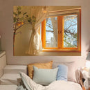 Landscape Girl Hook Tapestry by Axyaa: Custom Bohemian Style Dorm Curtain