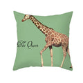 Axyaa Giraffe Pattern Summer Pillowcase for Home Decor - Plant Inspired
