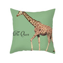 Axyaa Giraffe Pattern Summer Pillowcase for Home Decor - Plant Inspired