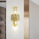 Axyaa Modern Glass Wall Lamp LED Light for Bedroom Living Room TV Background