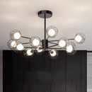 Axyaa Modern LED Chandelier Pendant Ceiling Light for Indoor Dining Room
